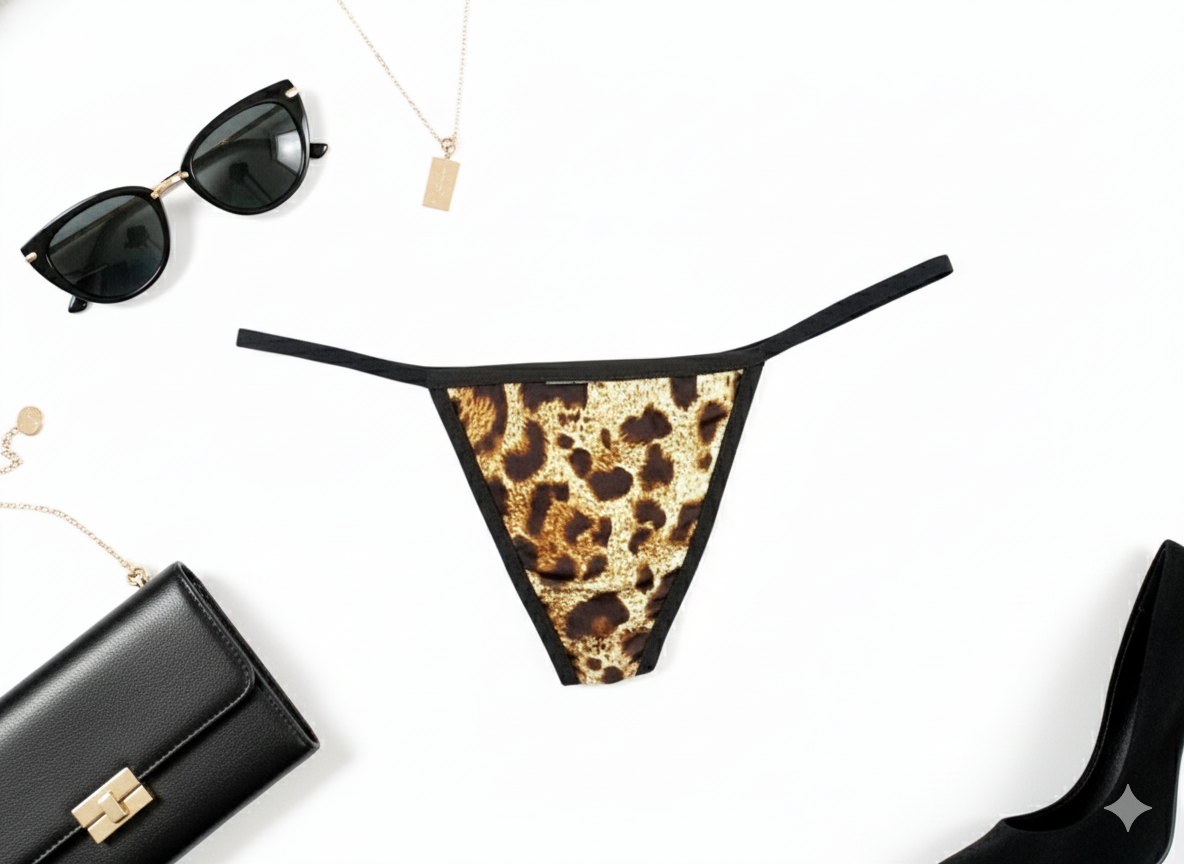 Micro tanga de hilo que eleva tu sensualidad con audacia felina