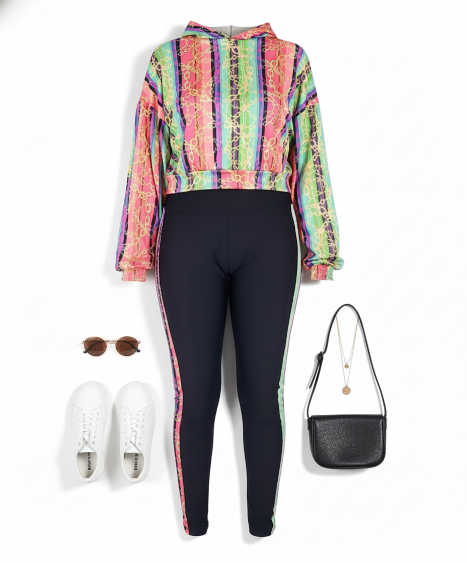 Conjunto casual con líneas que estilizan y realzan tu figura