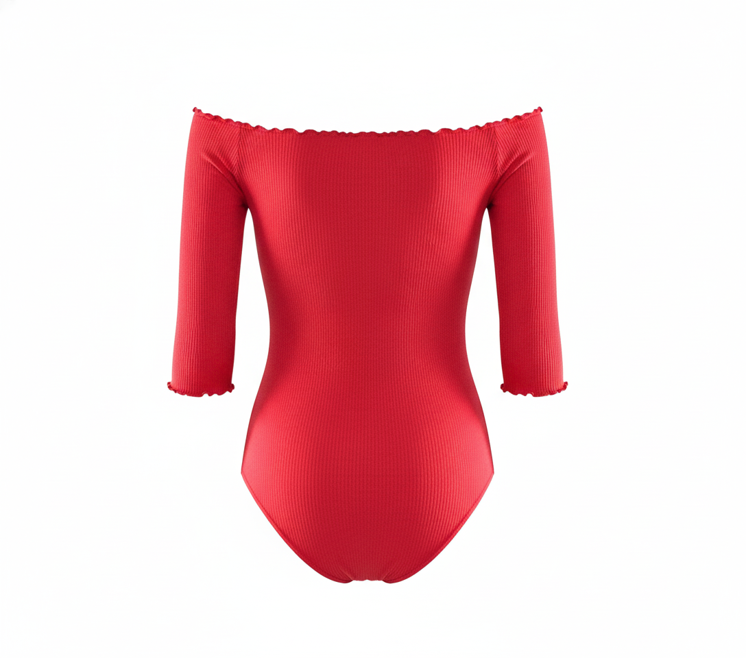 Pantyblusa con hombros descubiertos y cremallera que enmarca tu figura