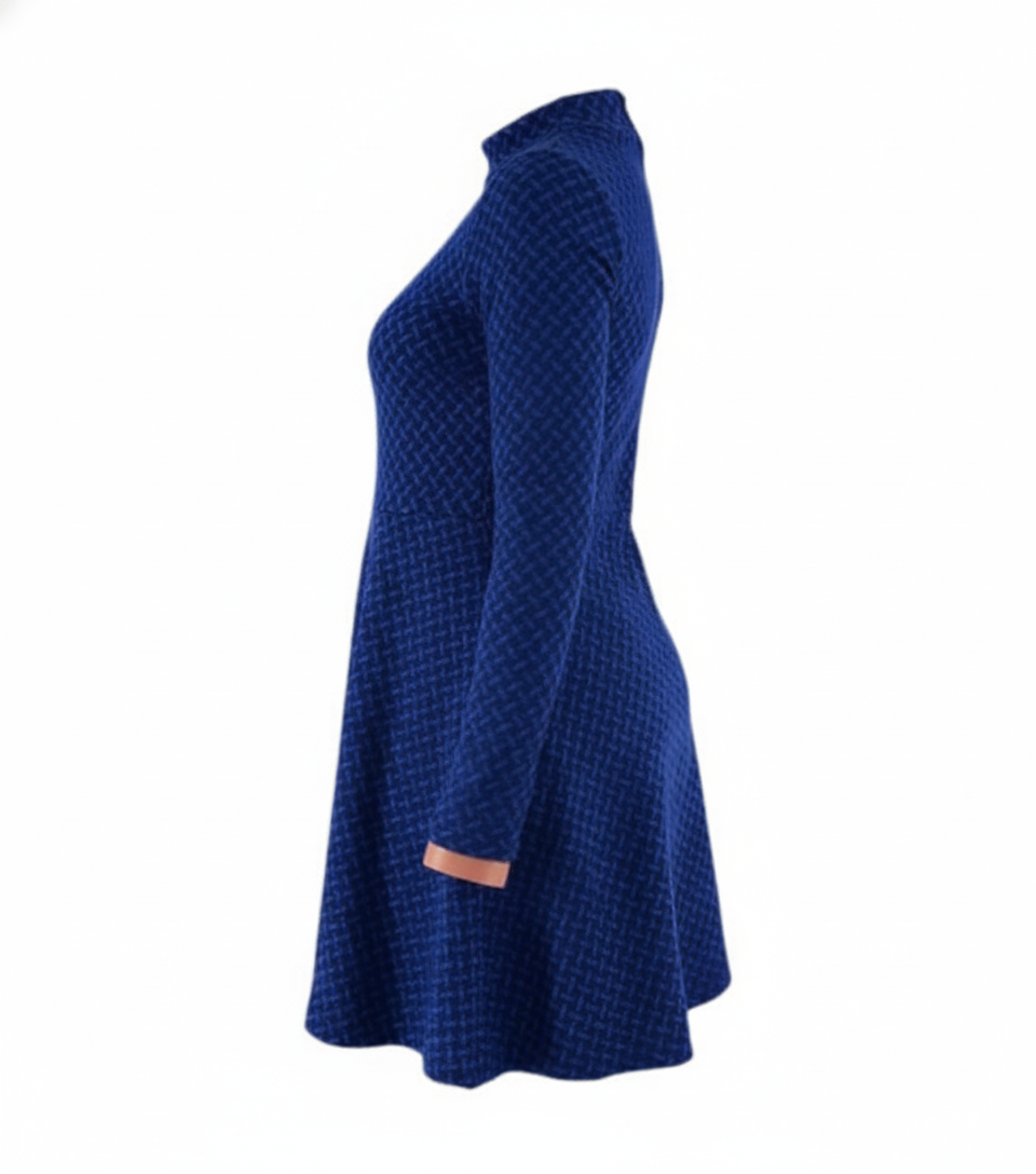 Vestido corte imperio con movimiento que alarga tu figura