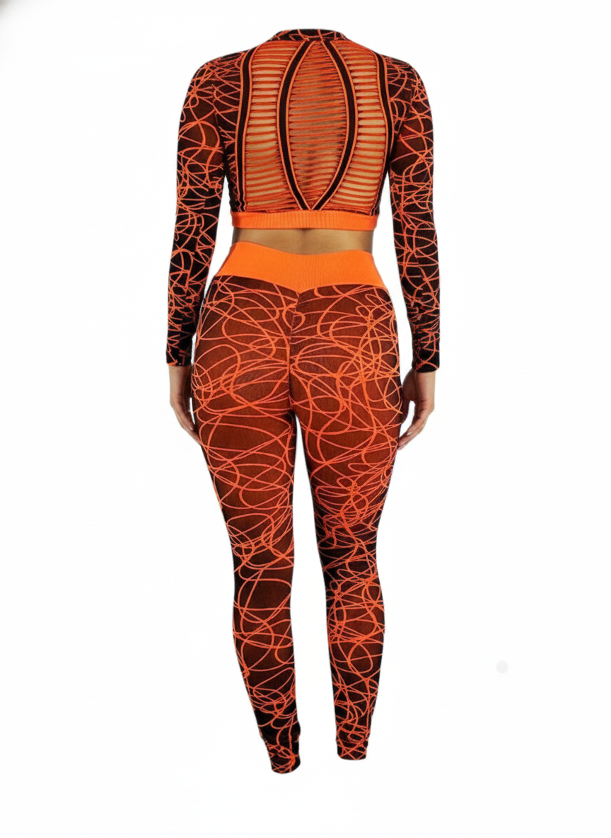 Conjunto deportivo largo con control que realza y estiliza tu silueta
