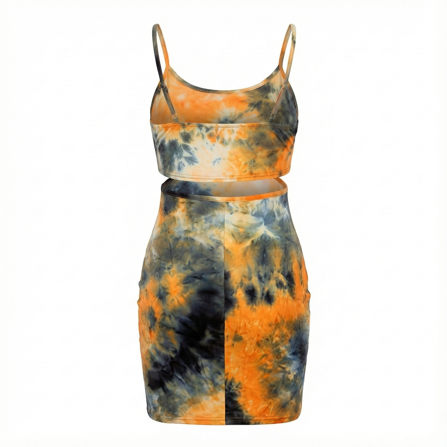Minivestido de tirantes que realza tu figura con un toque vibrante y sensual