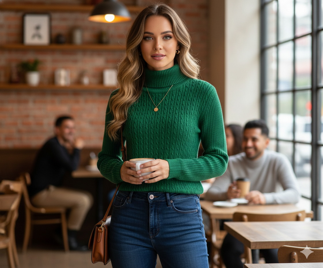 Blusa manga larga térmica con ajuste que define tu silueta