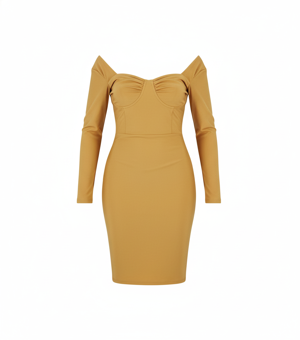 Vestido corto con escote cuadrado que resalta tu silueta con elegancia casual