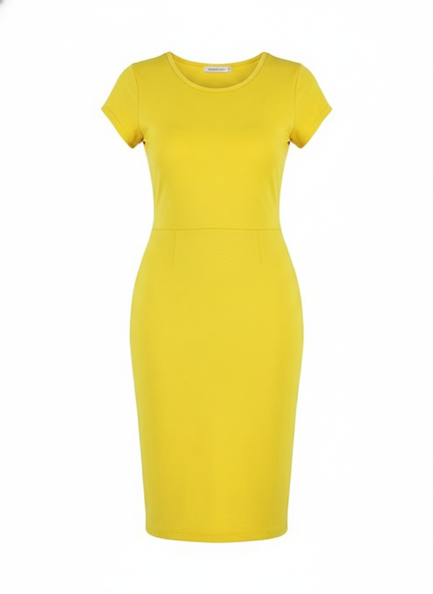 Vestido tipo lápiz con bolsillos que define tu silueta con elegancia funcional