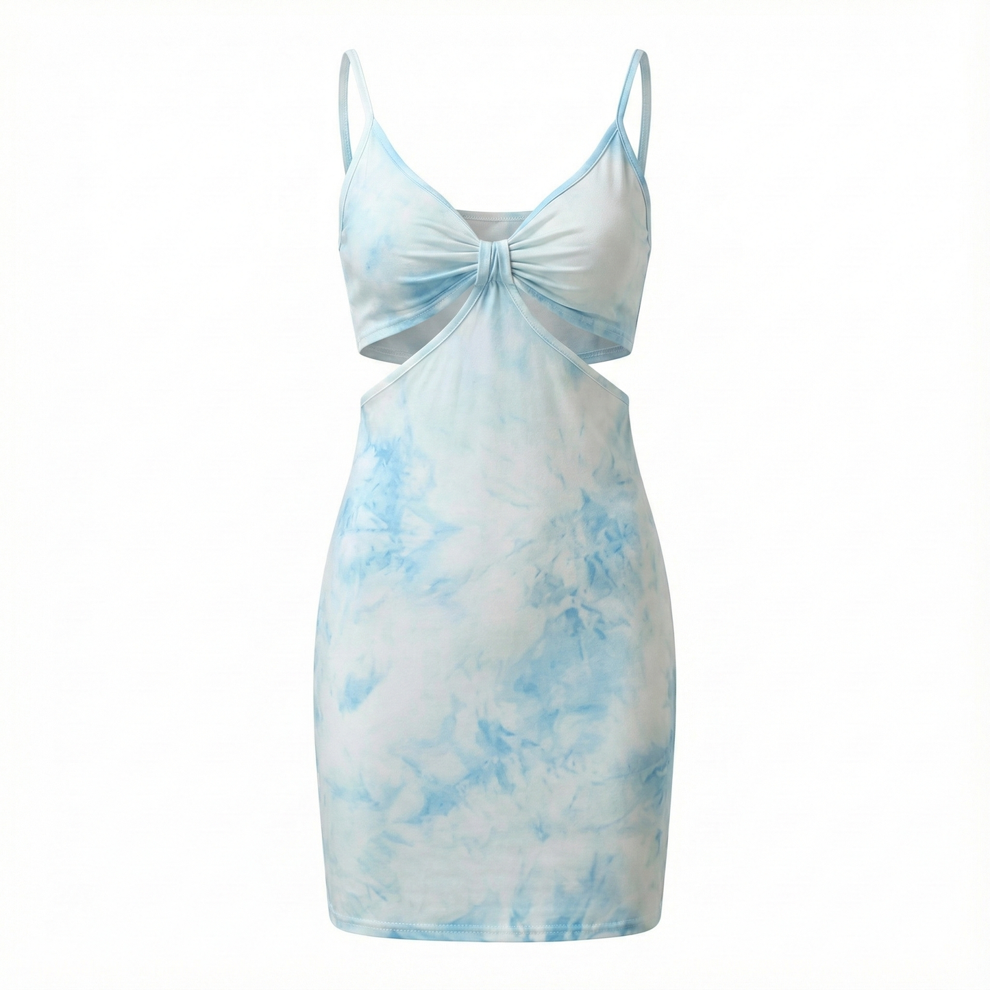 Minivestido de tirantes que realza tu figura con un toque vibrante y sensual