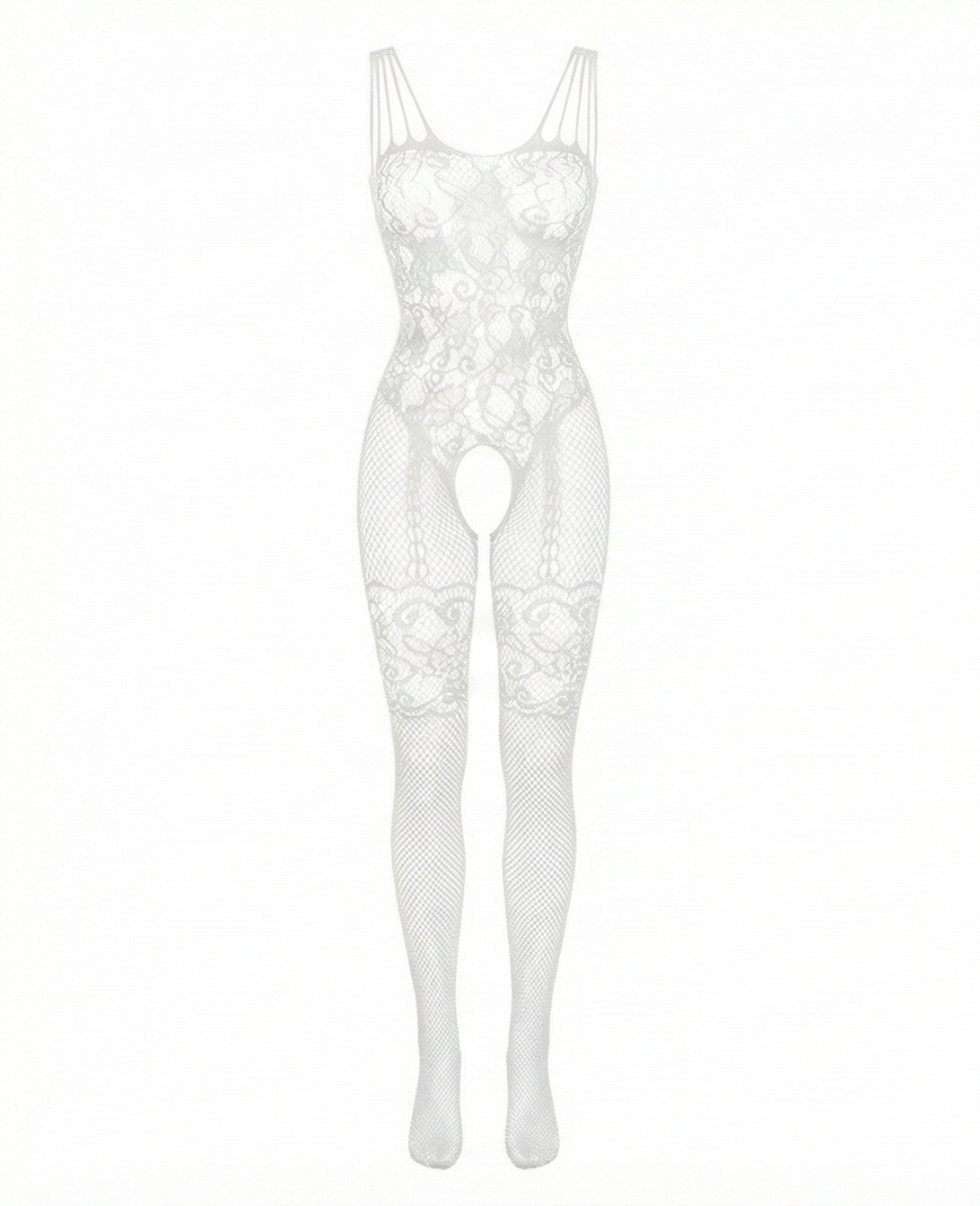 Enterizo largo de malla que envuelve tu silueta con sensualidad elegante