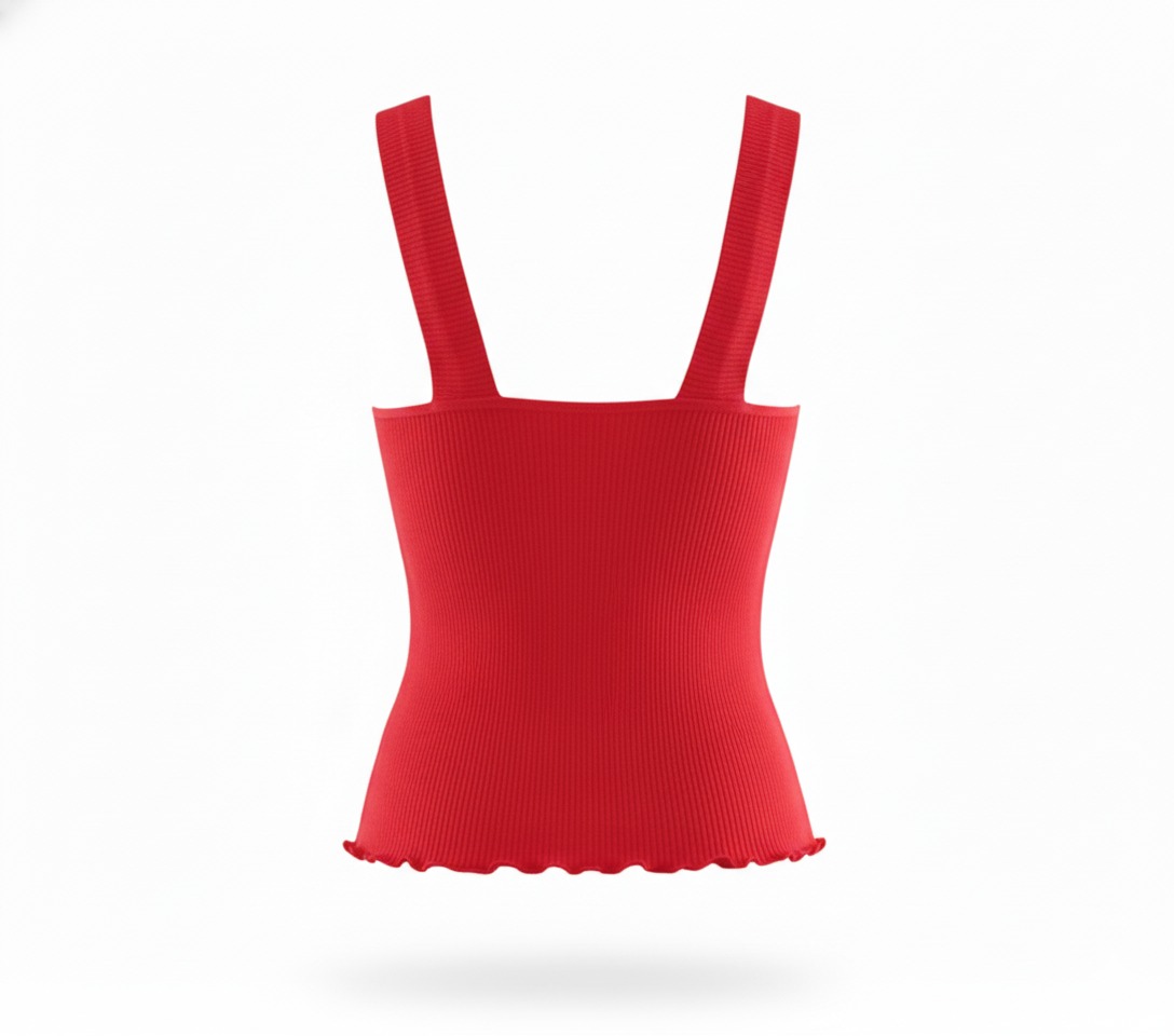 Blusa sin mangas con escote cruzado que destaca tu silueta