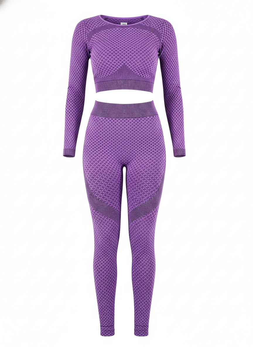 Conjunto deportivo con soporte estructurado y espalda descubierta que realza tu figura