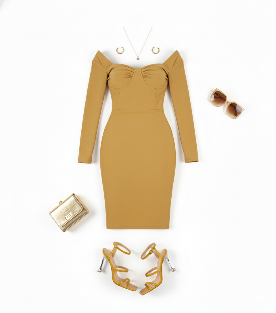 Vestido corto con escote cuadrado que resalta tu silueta con elegancia casual