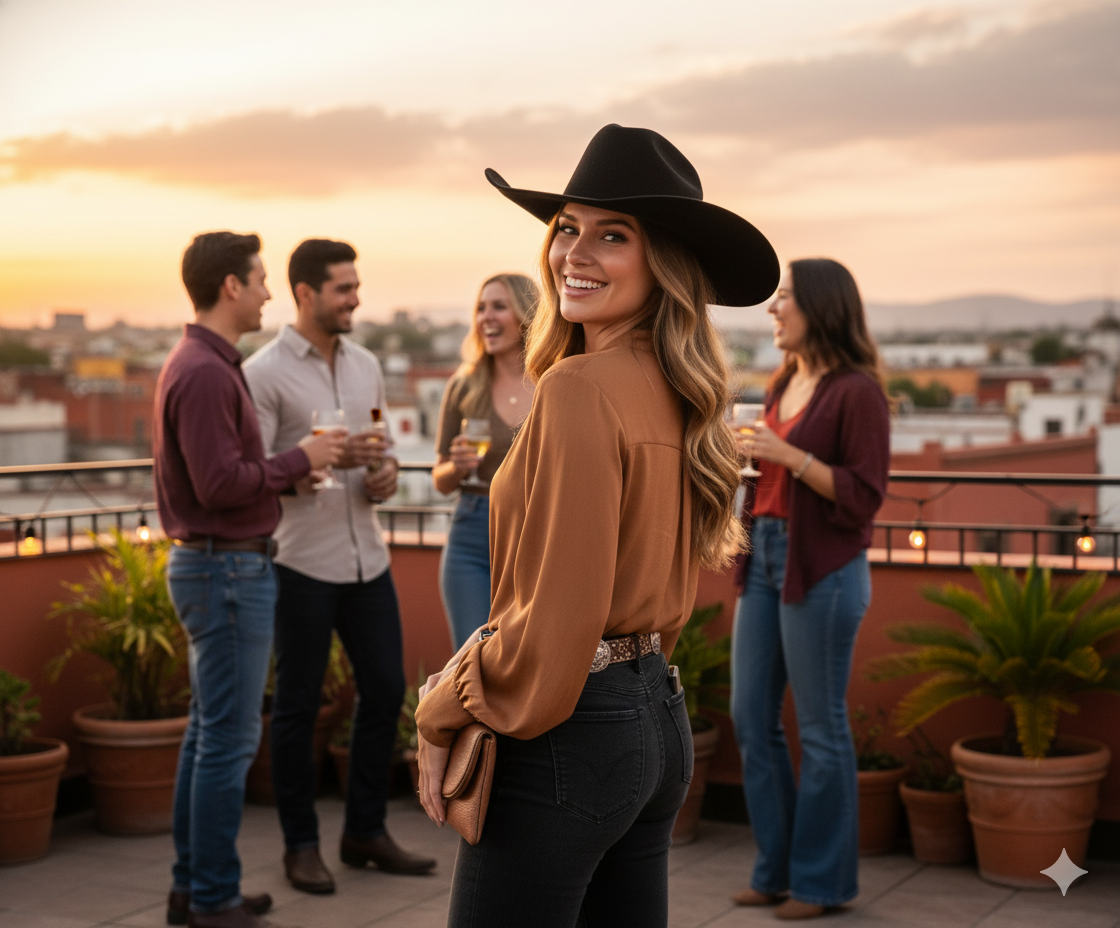 Sombrero texano femenino que impone estilo y carácter