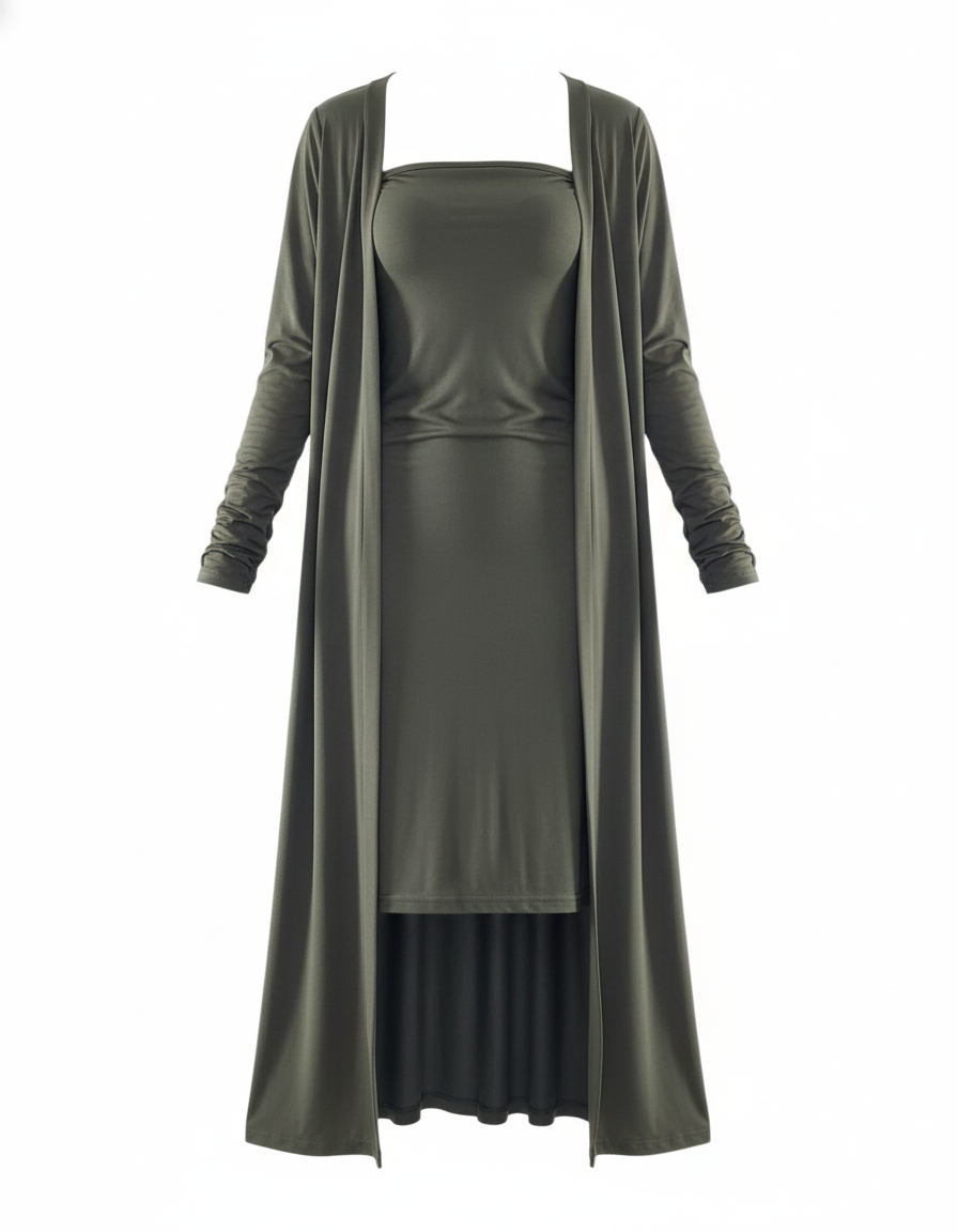 Vestido corte Chanel con ensamble que alarga visualmente tu silueta