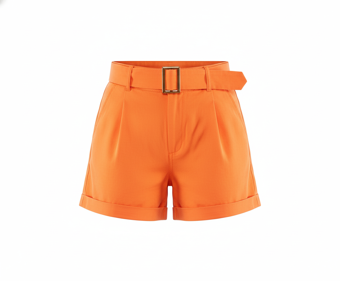 Short casual con cinturón que acentúa tu cintura con estilo relajado