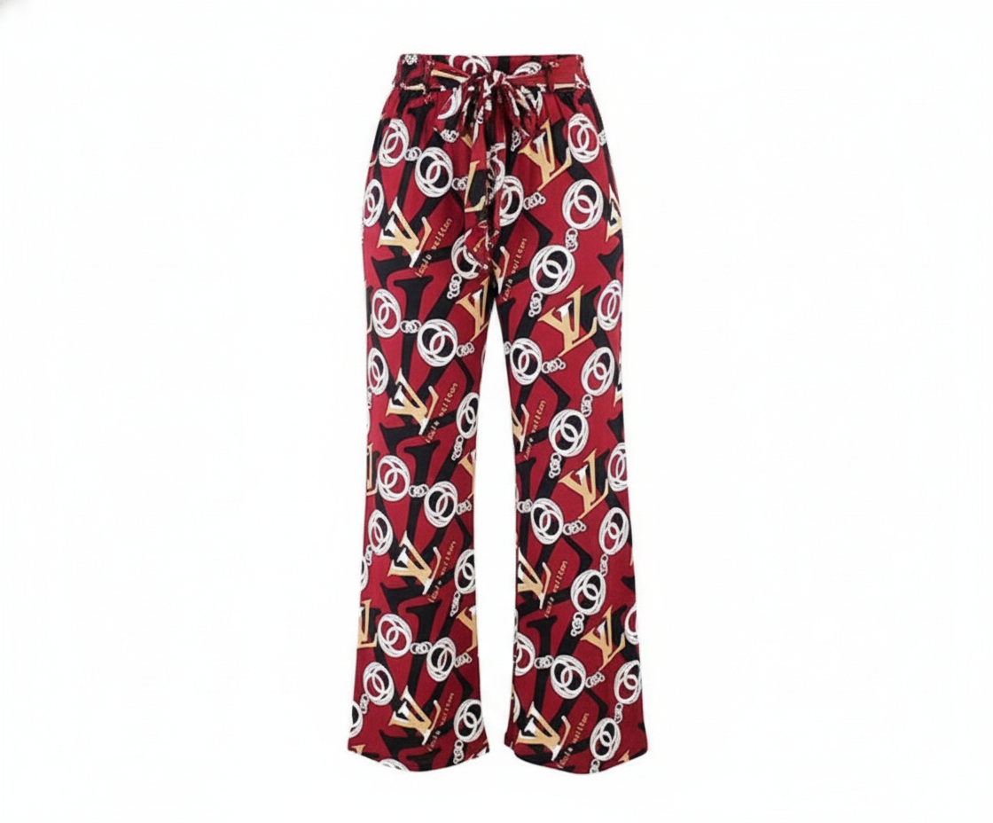 Pantalón acampanado con estampado que estiliza sin esfuerzo
