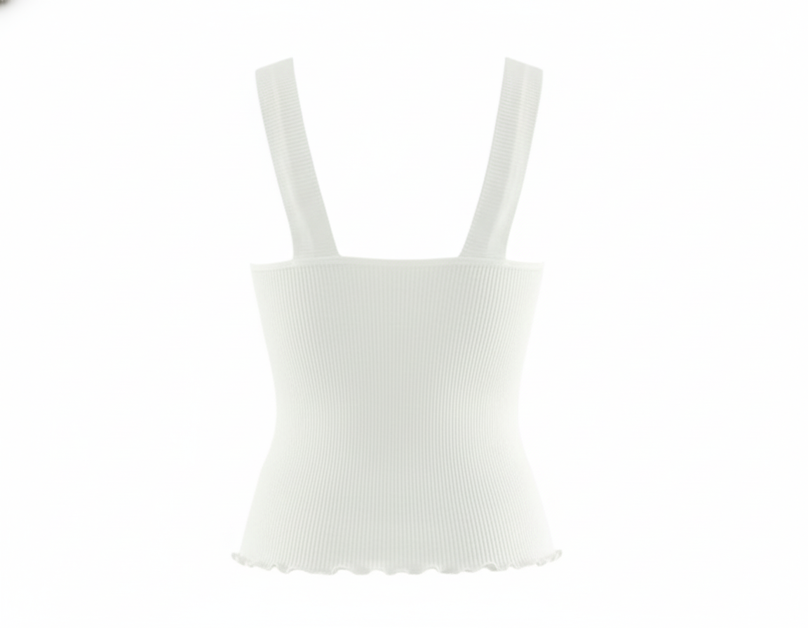 Blusa sin mangas con escote cruzado que destaca tu silueta