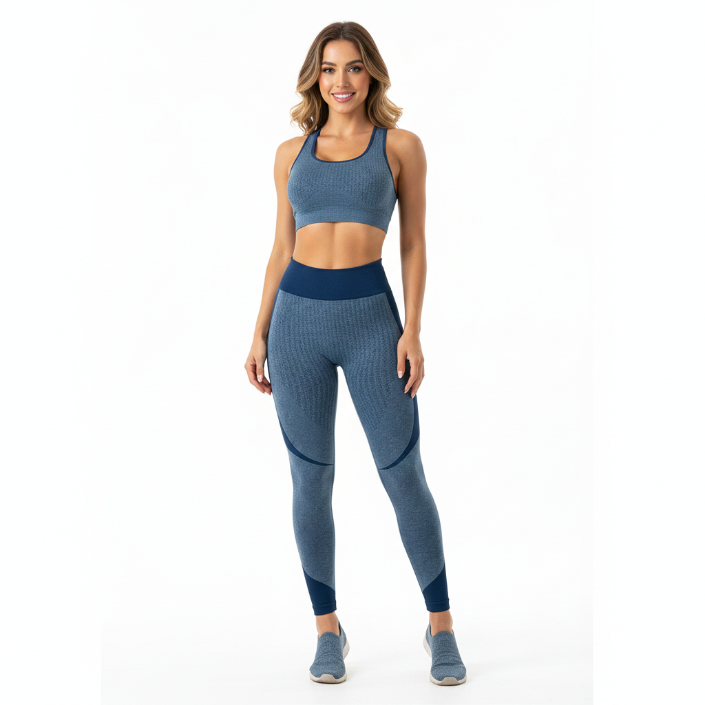 Conjunto deportivo que moldea tu figura con diseño cruzado y firmeza visual