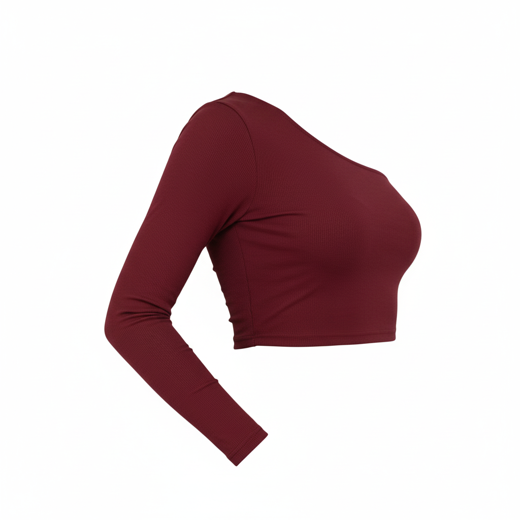 Blusa asimétrica con volumen que resalta tu lado atrevido