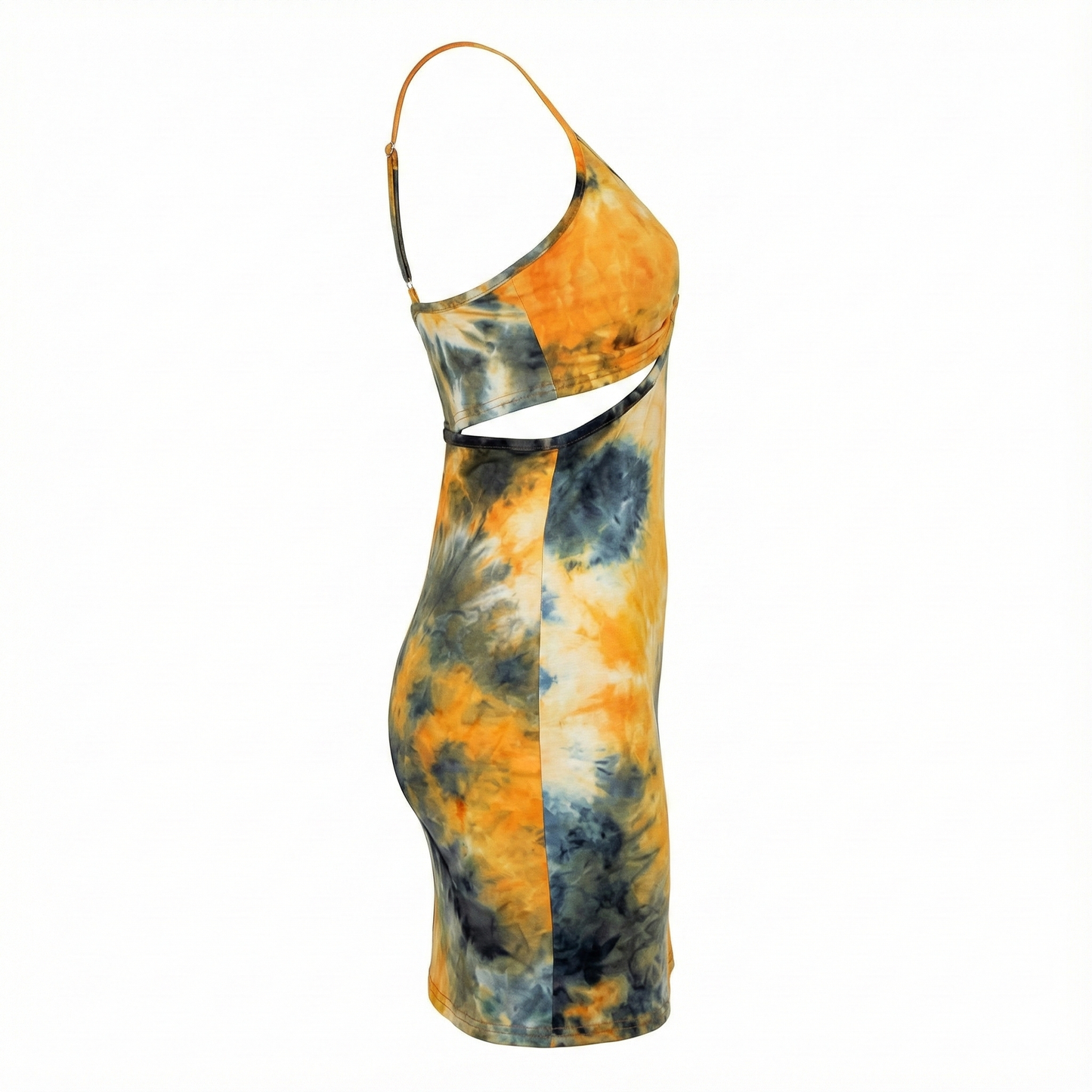 Minivestido de tirantes que realza tu figura con un toque vibrante y sensual