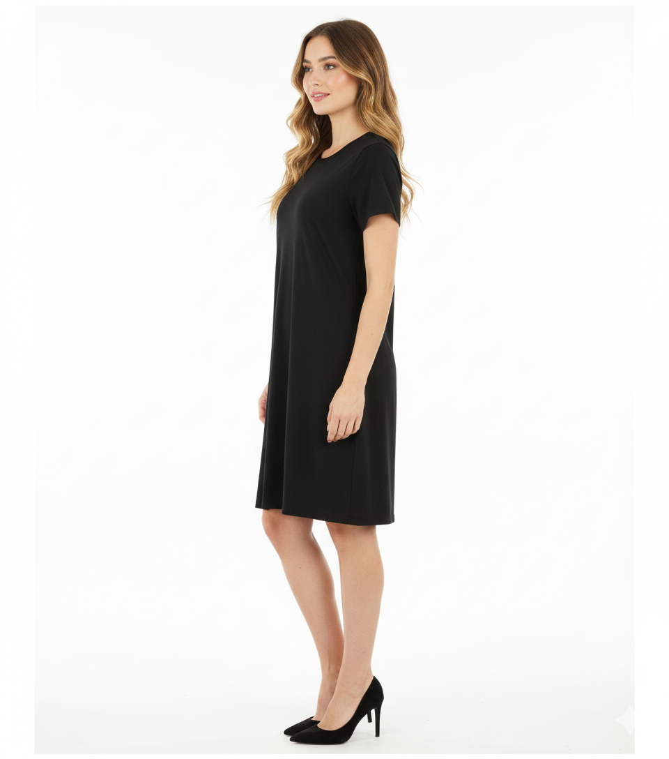 Vestido corte imperio que suaviza tu silueta con delicadeza casual