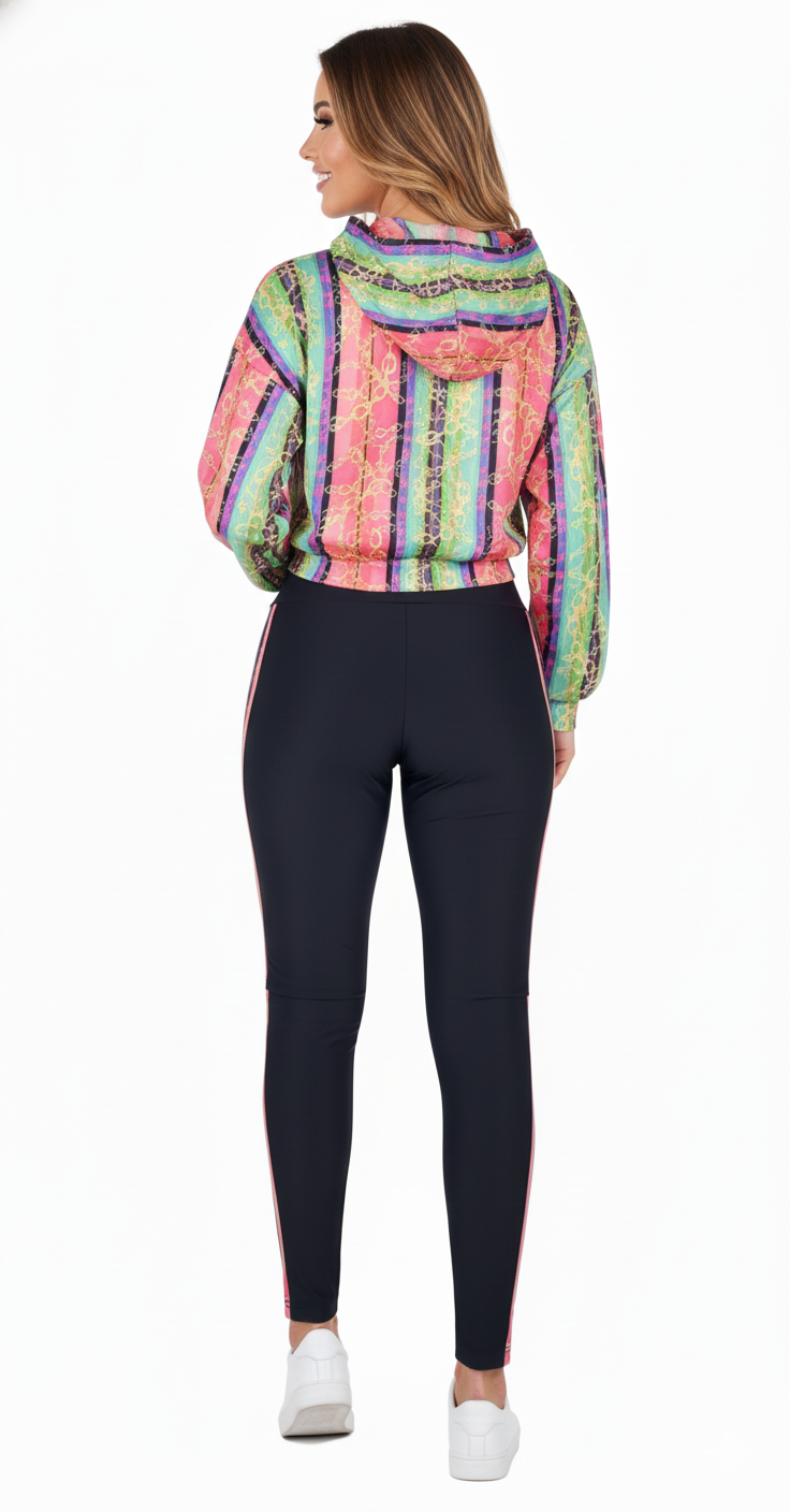 Conjunto casual con líneas que estilizan y realzan tu figura