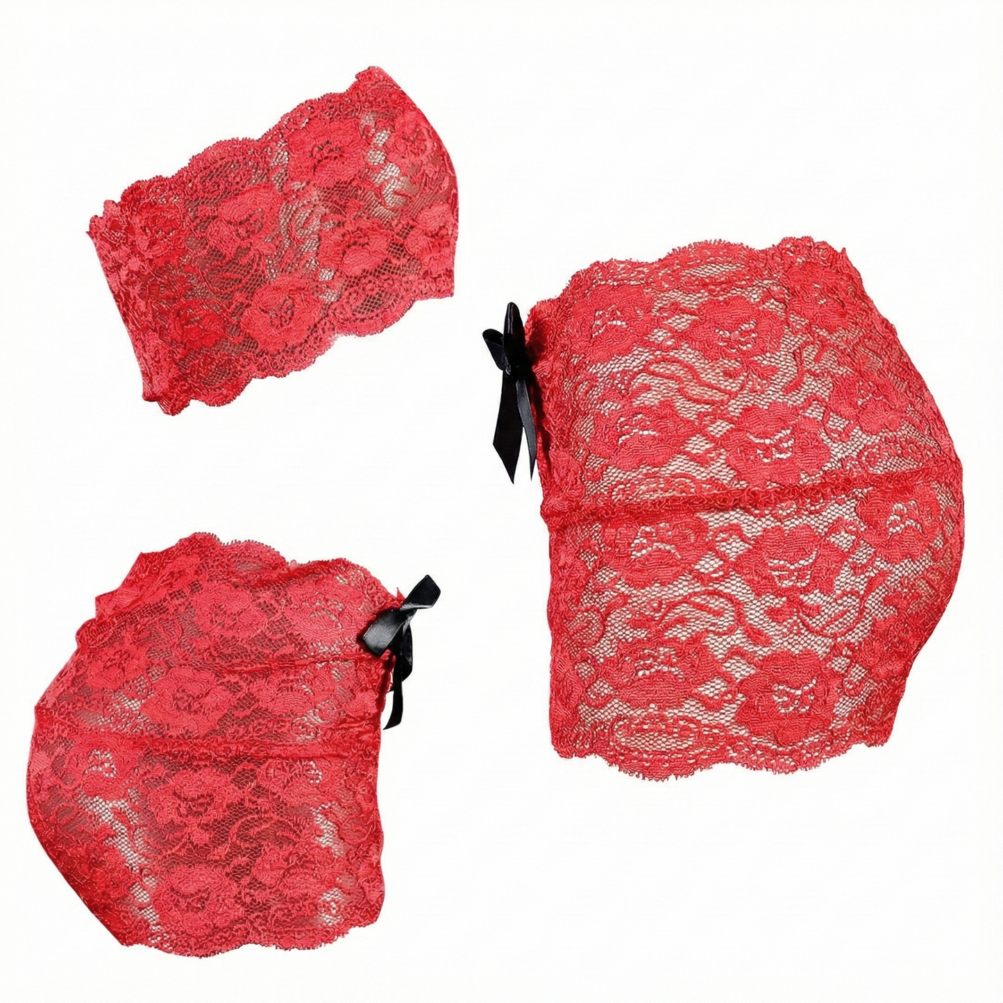 Bikini de encaje con minifalda que resalta tu feminidad juguetona