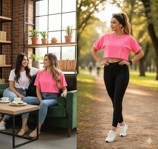 Crop top de confort activo para moverte con libertad todo el día