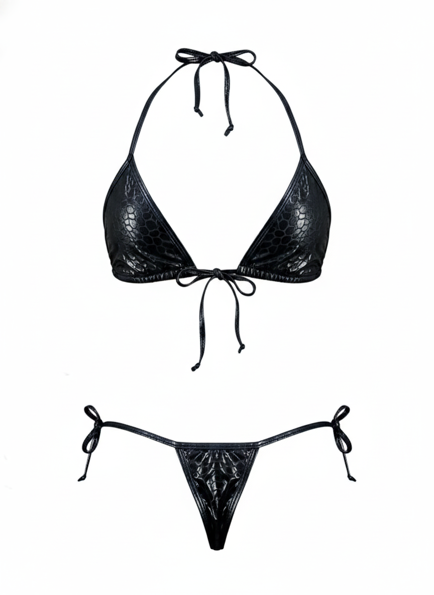 Bikini con brillo escamoso que enciende tu lado más atrevido