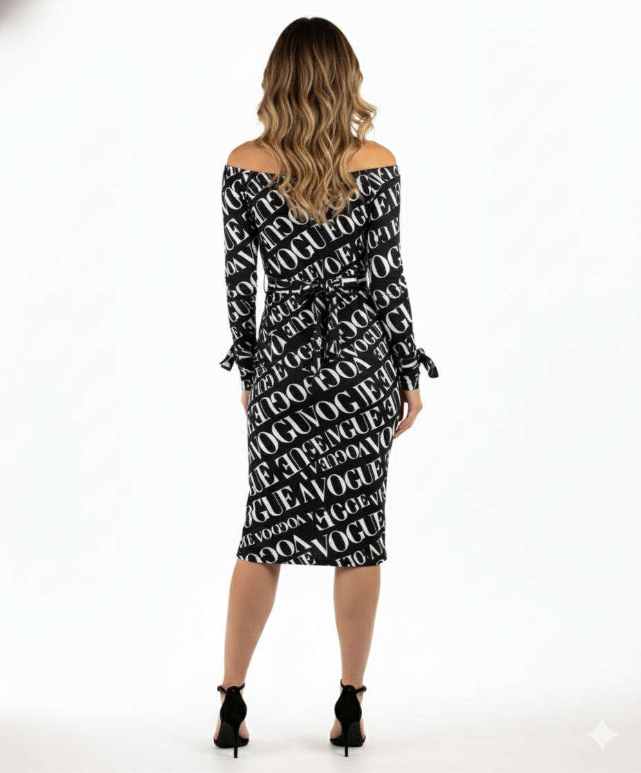 Vestido largo tipo lápiz con caída que realza tu silueta