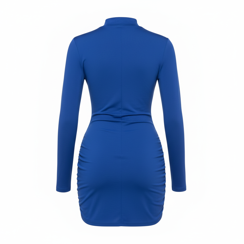 Minivestido manga larga con estructura que realza tu silueta