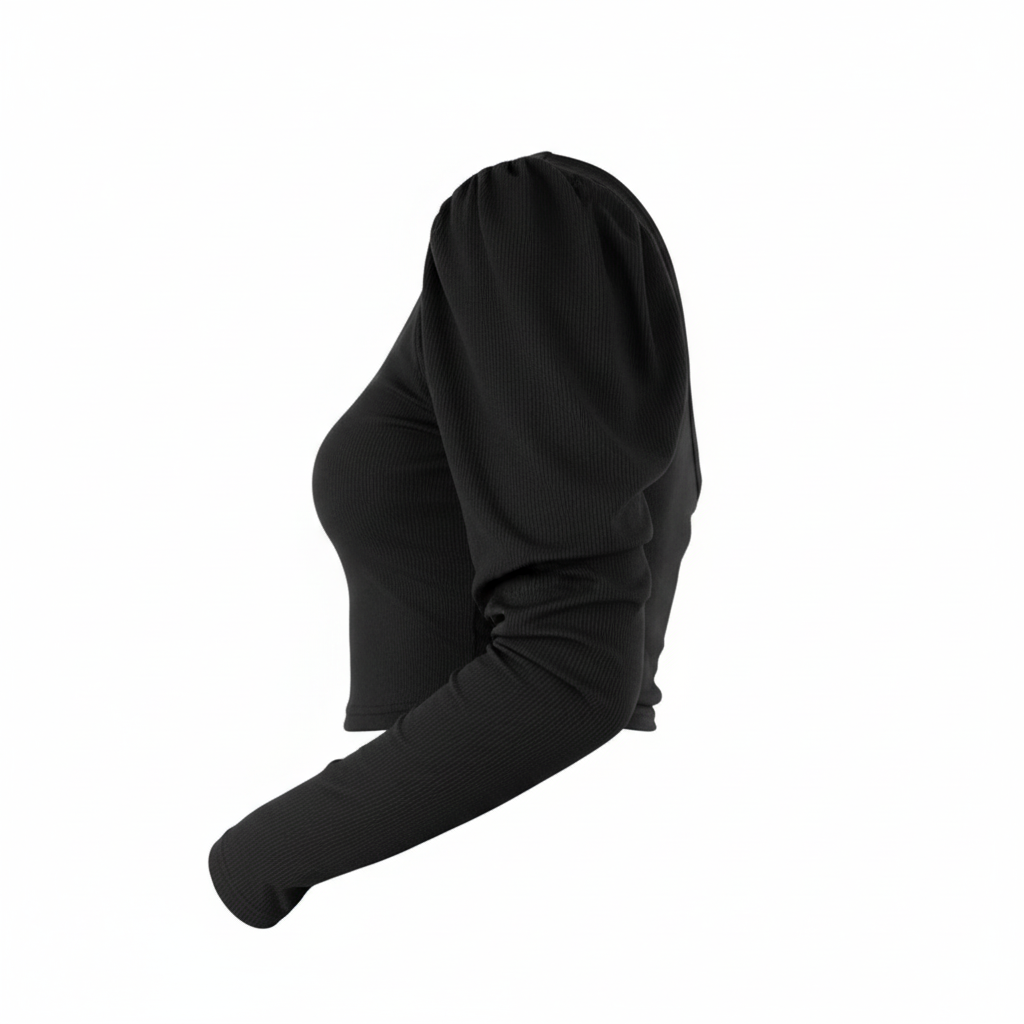 Blusa asimétrica con volumen que resalta tu lado atrevido