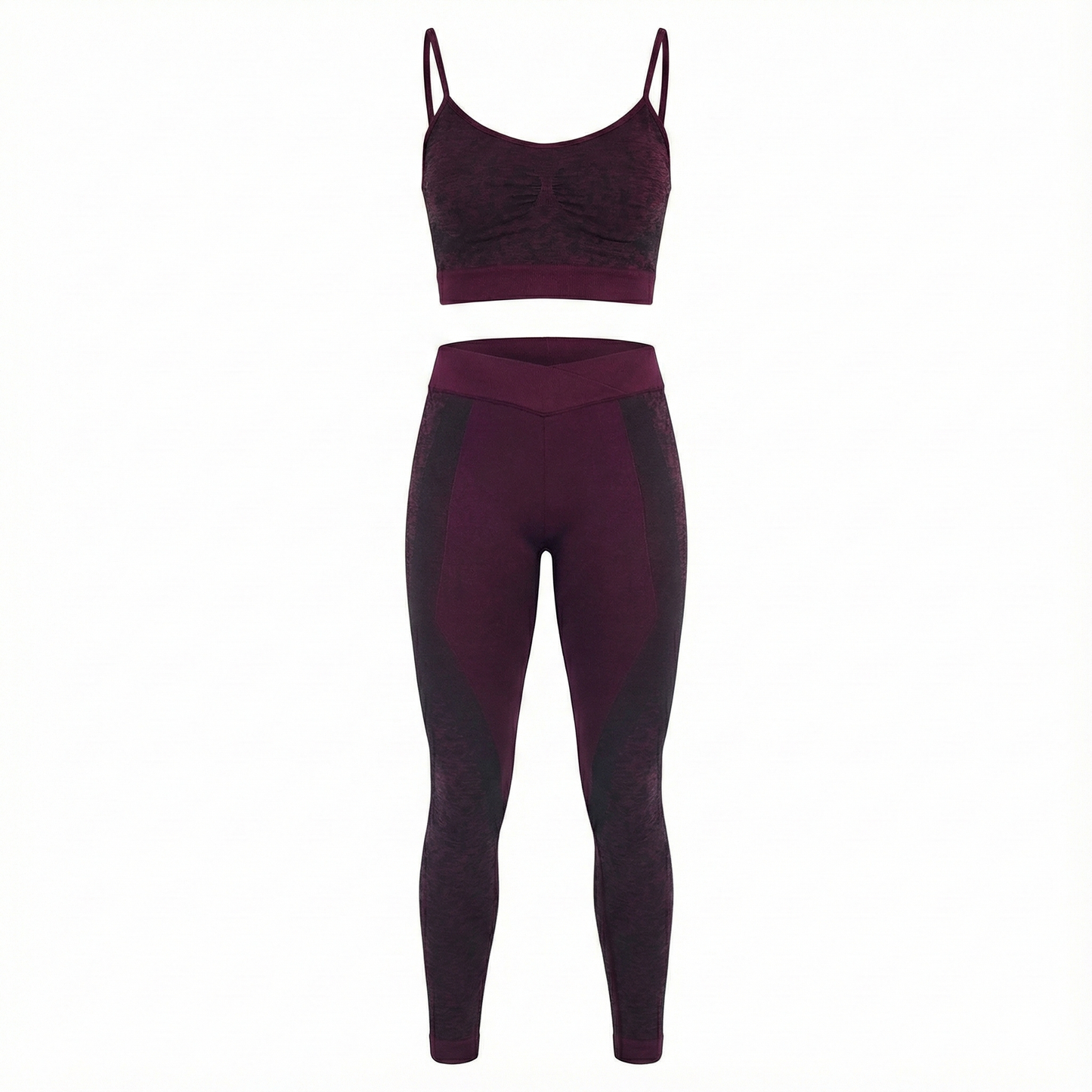 Conjunto deportivo moldeador con estampado felino que potencia tu energía