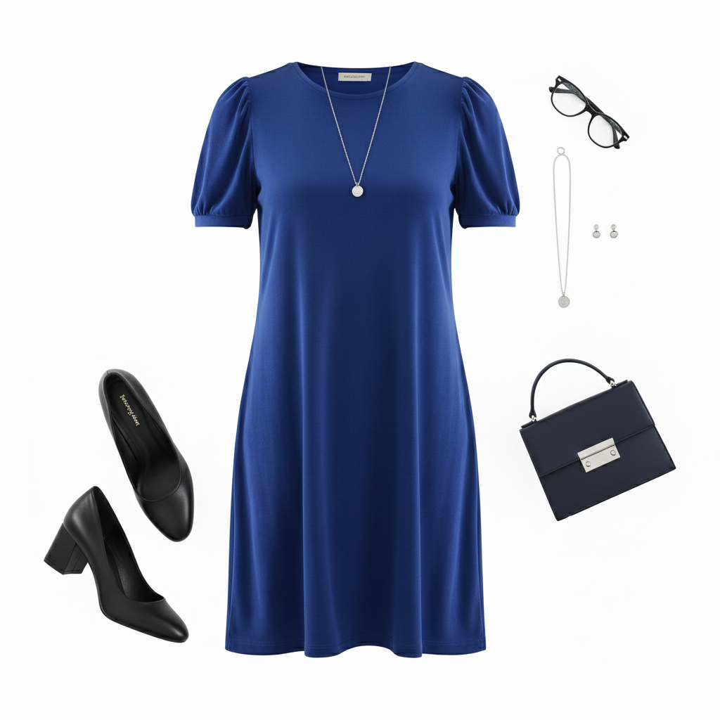 Vestido corte imperio que suaviza tu silueta con delicadeza casual