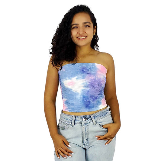 Crop top tipo tubo con vibra artística que ilumina tu autenticidad
