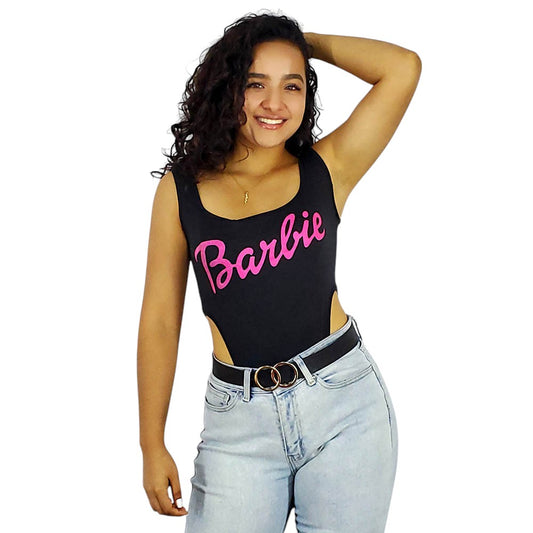 Pantiblusa sin mangas con corte brasileño que resalta tu actitud Barbie