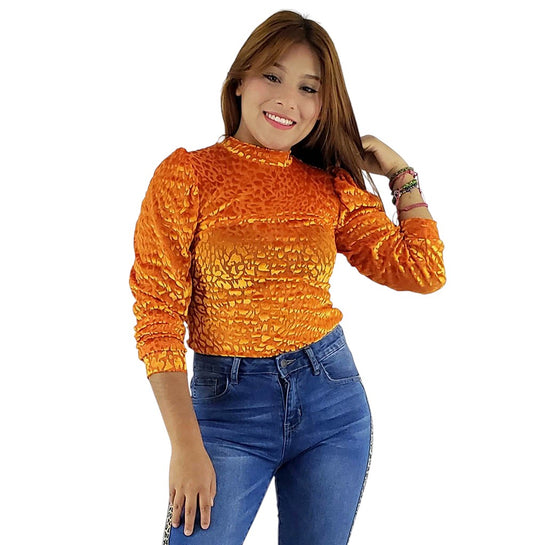 Pantyblusa con textura felina que enmarca tu silueta con sensualidad sutil