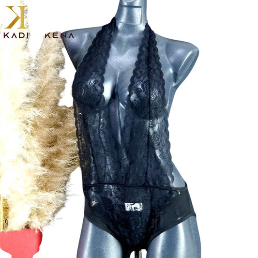 Body teddy con escote profundo que envuelve tu figura con sensualidad sutil