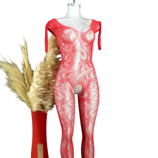 Body teddy largo con encaje que acentúa tus curvas con sensualidad artística