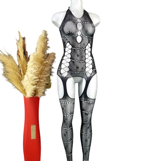 Body teddy largo con aberturas que despiertan tu lado más atrevido
