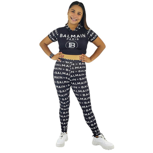 Conjunto deportivo estampado que redefine tu energía con estilo urbano