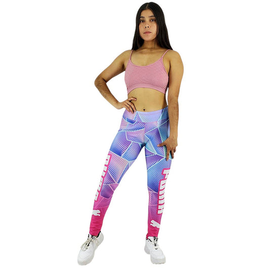 Conjunto deportivo Push Up con estampado abstracto que realza tu figura con actitud