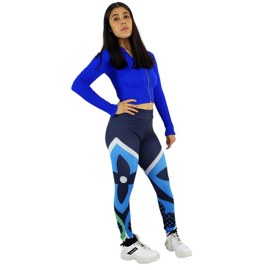 Conjunto deportivo con estampado floral que define y estiliza tu figura